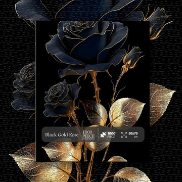 Puzzle in oro rosa nero 1000 pezzi